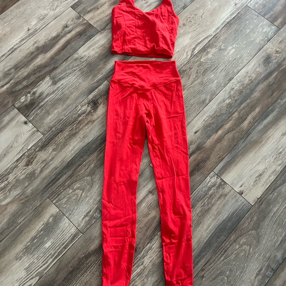 Red Women's Activewear Set